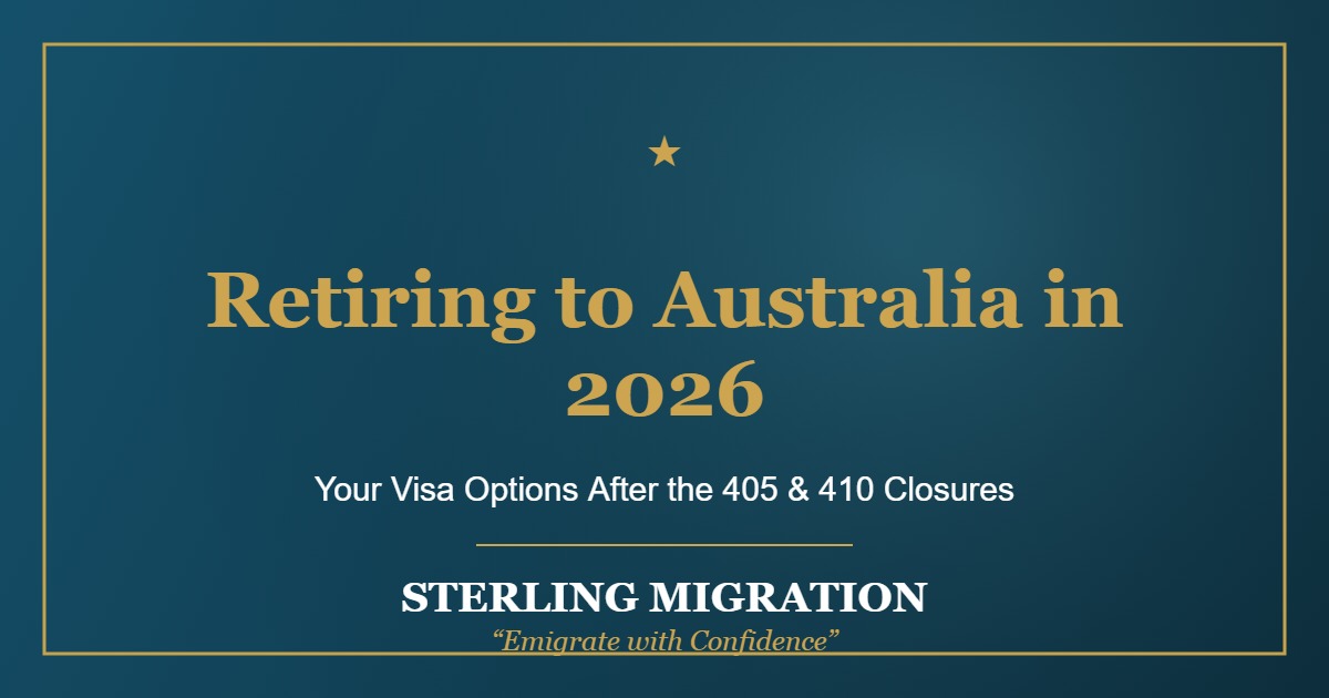 Retiring to Australia in 2026 - Sterling Migration
