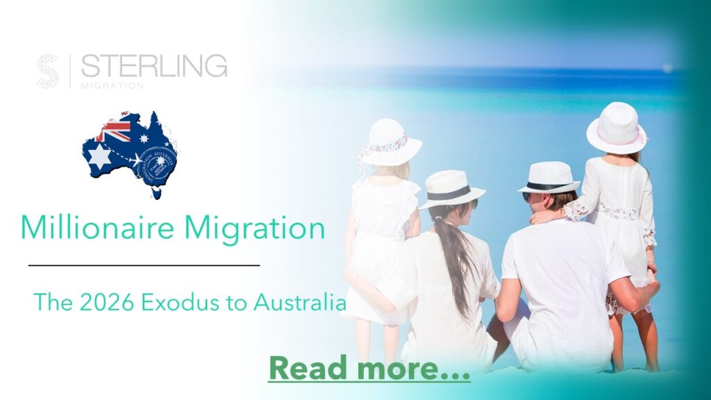 Millionaires exodus to Australia in