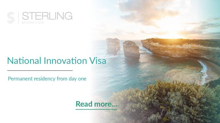 National Innovation Visa Australia, permanent residency for exceptional investors, Australian coastline, Sterling Migration article